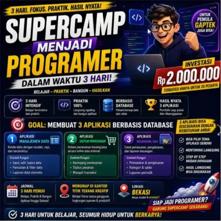 SUPERCAMP MENJADI PROGRAMMER